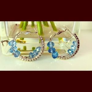 Light Blue Indian loop fashion Earrings